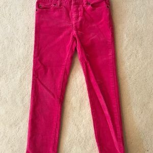 Vineyard Vines hot pink girls cords